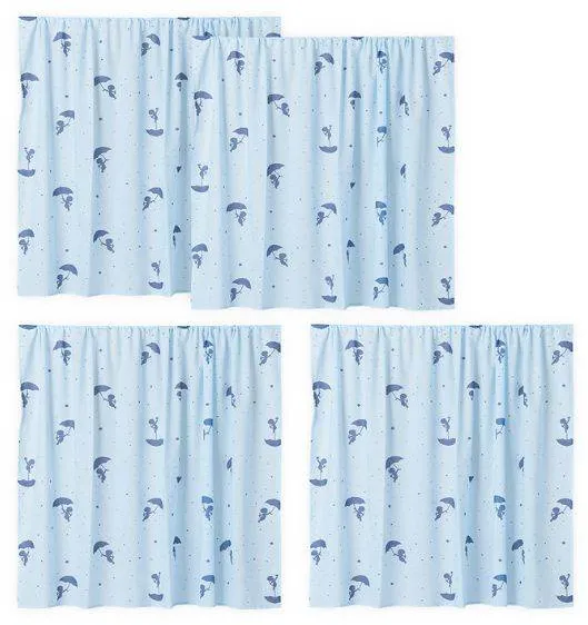 Hoppekids Ole Lukoie gardin till mellanhög säng - Blå