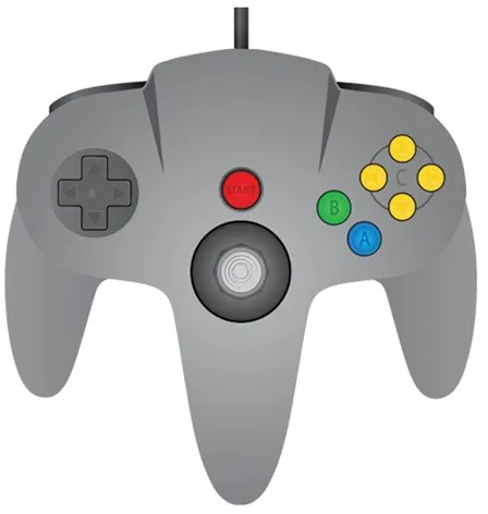 TeknoGame Wired N64 Controller Grey - Controller - Nintendo 64