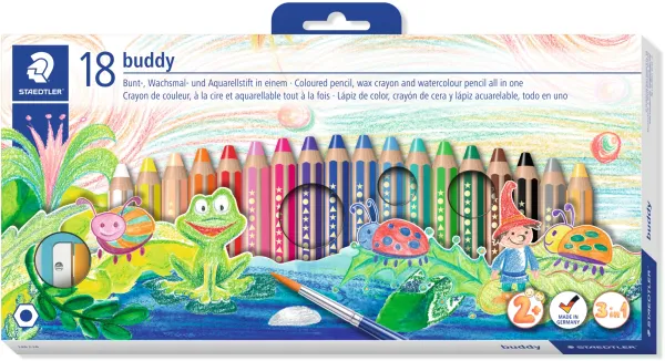 Färgpennor Buddy chunky 3i1 (18)