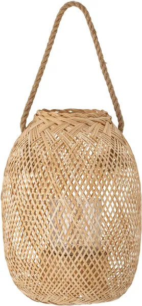 BLOOMINGVILLE Musu Lykta med Glas, Natur, Bambus
